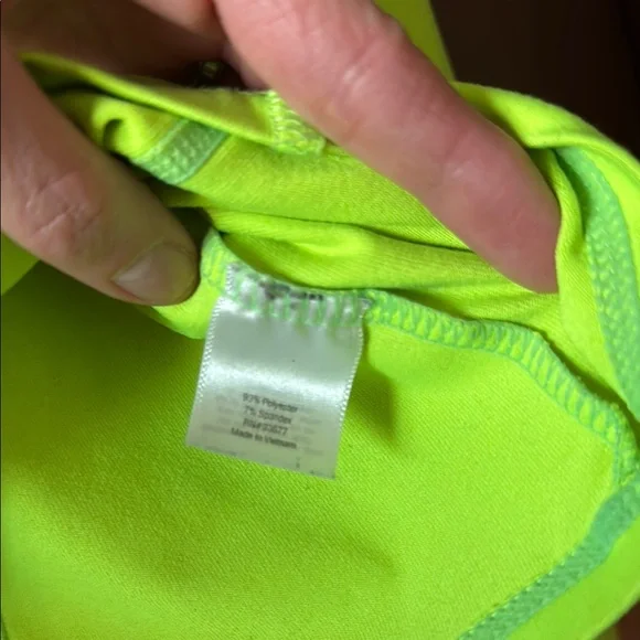 Neon Green Athletic Quarter-Zip Top - Picture 4 of 5